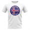 Iceland Football Badge T-Shirt (White)