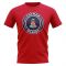 Cayman Islands Football Badge T-Shirt (Red)