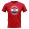 Croatia Football Badge T-Shirt (Red)