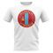 Mongolia Football Badge T-Shirt (White)