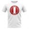 Peru Football Badge T-Shirt (White)