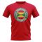 Grenada Football Badge T-Shirt (Red)