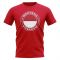 Indonesia Football Badge T-Shirt (Red)