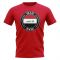 Iraq Football Badge T-Shirt (Red)