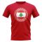 Lebanon Football Badge T-Shirt (Red)