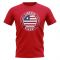 Liberia Football Badge T-Shirt (Red)