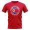 North Korea Football Badge T-Shirt (Red)