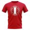 Peru Football Badge T-Shirt (Red)