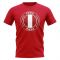 Peru Football Badge T-Shirt (Red)