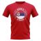 Serbia Football Badge T-Shirt (Red)