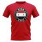 Syria Football Badge T-Shirt (Red)