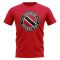 Trinidad and Tobago Football Badge T-Shirt (Red)