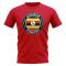 Uganda Football Badge T-Shirt (Red)