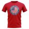 USA Football Badge T-Shirt (Red)