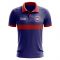 Cambodia Concept Stripe Polo Shirt (Royal)