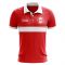 Canada Concept Stripe Polo Shirt (Red)