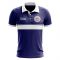 Costa Rica Concept Stripe Polo Shirt (Navy) (Kids)