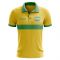 Gabon Concept Stripe Polo Shirt (Yellow) (Kids)