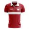 Indonesia Concept Stripe Polo Shirt (Red) (Kids)