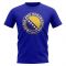 Bosnia and Herzegovina Football Badge T-Shirt (Royal)