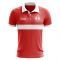 Lebanon Concept Stripe Polo Shirt (Red) (Kids)