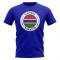 Gambia Football Badge T-Shirt (Royal)