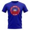 Haiti Football Badge T-Shirt (Royal)