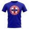 Netherlands Antilles Football Badge T-Shirt (Royal)