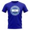 Nicaragua Football Badge T-Shirt (Royal)