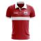 Paraguay Concept Stripe Polo Shirt (Red) (Kids)