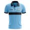 Saint Lucia Concept Stripe Polo Shirt (Sky)