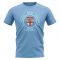 Fiji Football Badge T-Shirt (Sky)