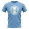 Guatemala Football Badge T-Shirt (Sky)