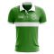 Saudi Arabia Concept Stripe Polo Shirt (Green) (Kids)