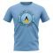 Saint Lucia Football Badge T-Shirt (Sky)