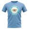 U.S Virgin Islands Football Badge T-Shirt (Sky)