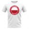 Poland Football Badge T-Shirt (White)