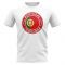 Portugal Football Badge T-Shirt (White)