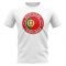 Portugal Football Badge T-Shirt (White)