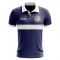 USA Concept Stripe Polo Shirt (Navy)