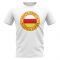 South Ossetia Football Badge T-Shirt (White)