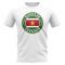 Suriname Football Badge T-Shirt (White)