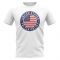 USA Football Badge T-Shirt (White)
