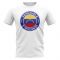 Venezuela Football Badge T-Shirt (White)