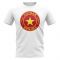 Vietnam Football Badge T-Shirt (White)