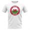 Wales Football Badge T-Shirt (White)