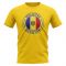 Moldova Football Badge T-Shirt (Yellow)