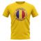 Romania Football Badge T-Shirt (Yellow)