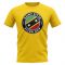 Saint Kitts and Nevis Football Badge T-Shirt (Yellow)