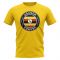 Uganda Football Badge T-Shirt (Yellow)